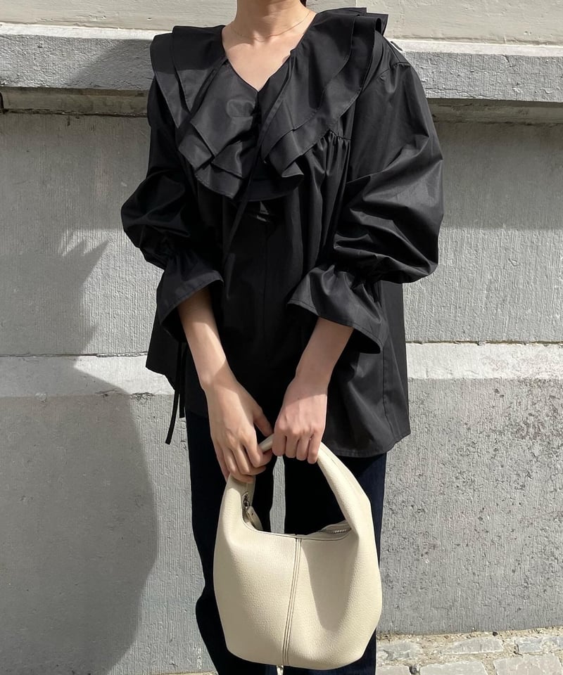 Frill gather tunic | Ermé