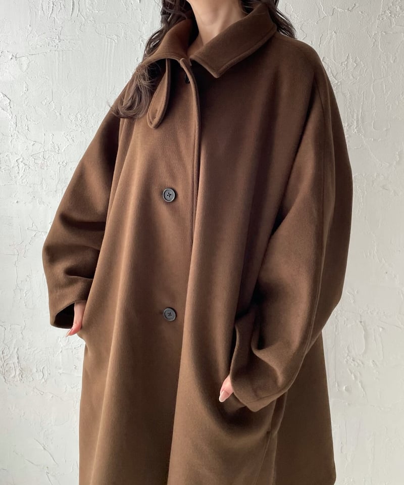 Wool poncho coat | Ermé