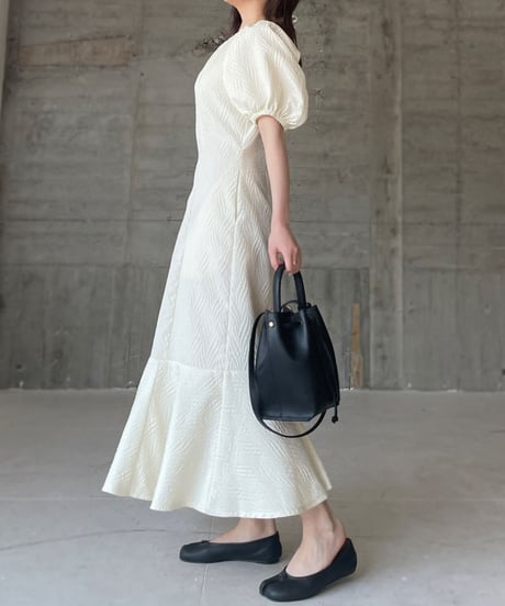 Bicolor bucket bag