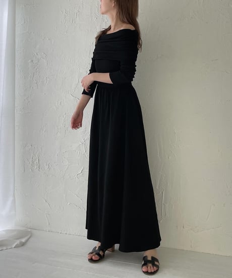 Gather offshoulder one-piece