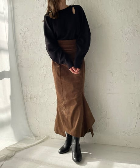 Corduroy mermaid skirt