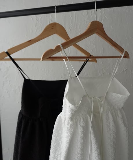 Emboss cami one-piece