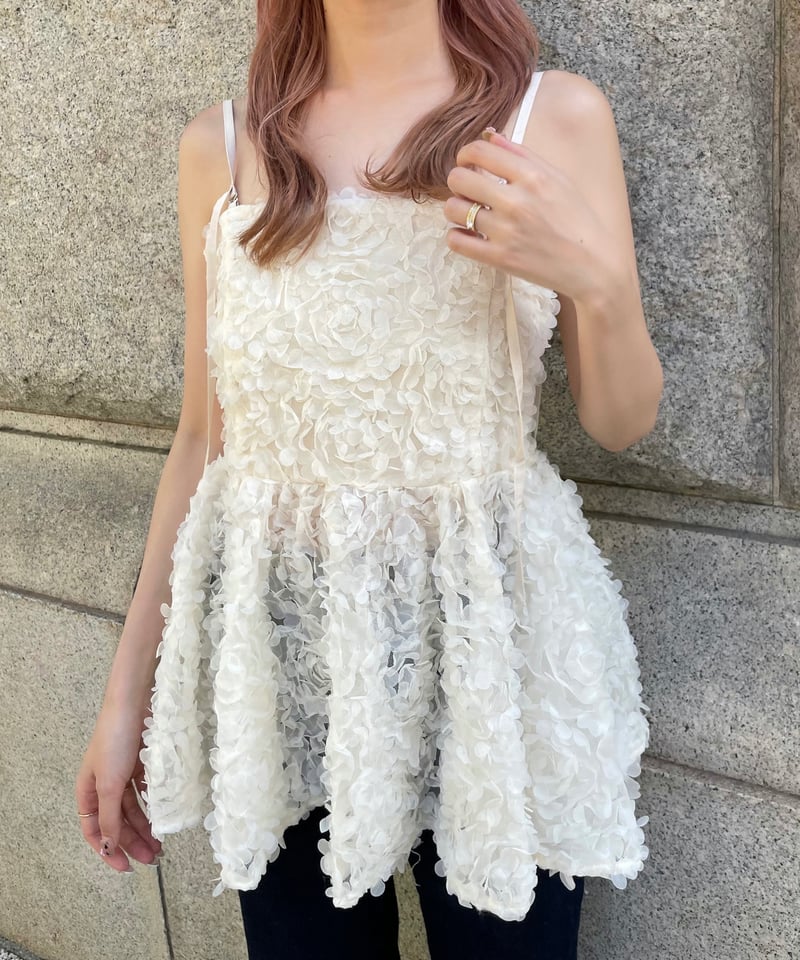 amel ⭐︎tulle peplum bustier チュール 大人気完売日 RE ARRIVAL】 tulle peplum bustier amel