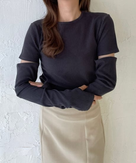 Arm cut design tops