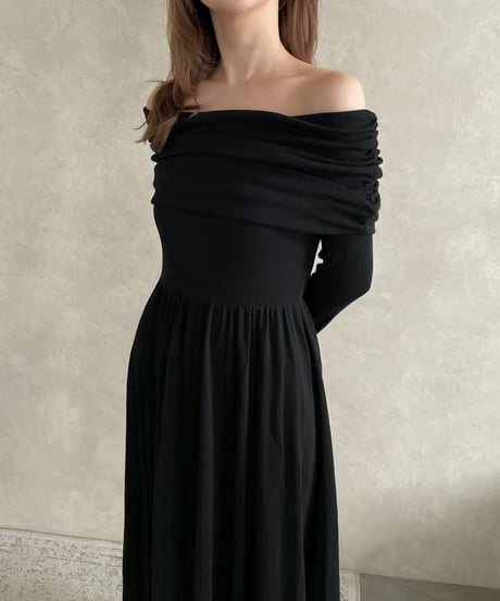 Gather offshoulder one-piece