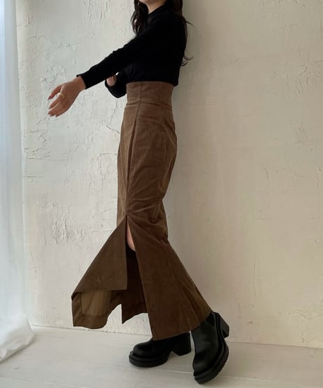 Corduroy mermaid skirt