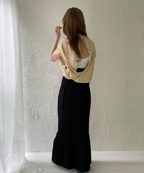 Back open sheer tops