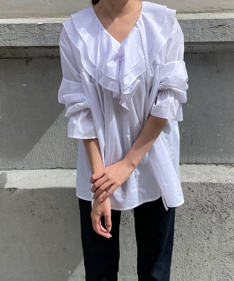 Frill gather tunic