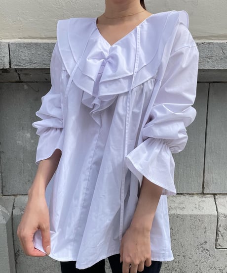 Frill gather tunic