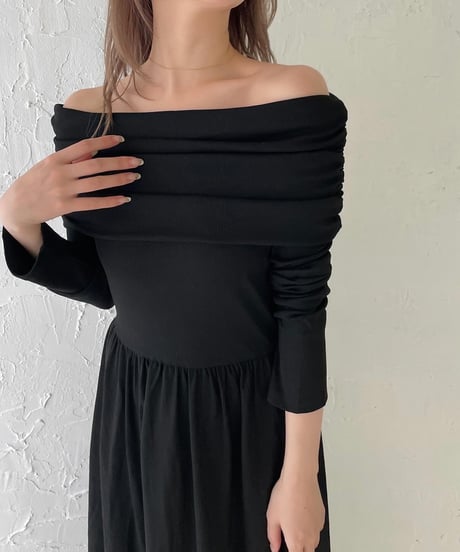 Gather offshoulder one-piece
