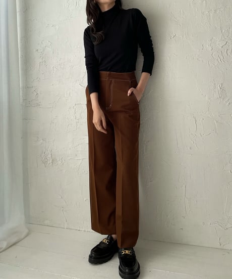 Stitch center press pants