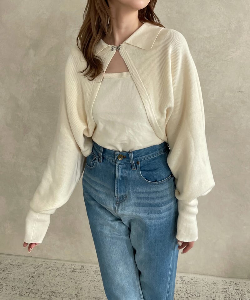 Bolero cardigan set／ivory | Ermé