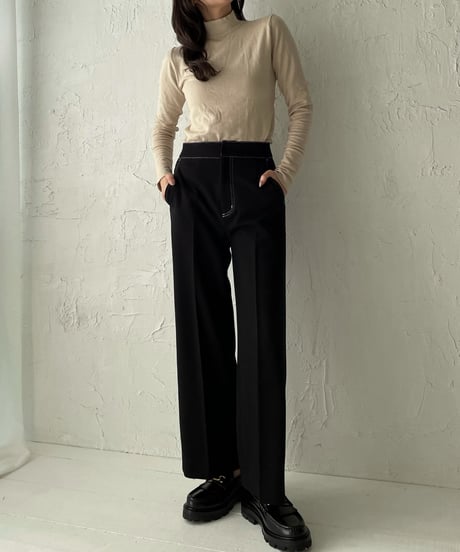 Stitch center press pants