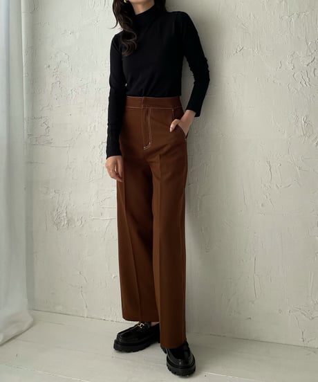 Stitch center press pants