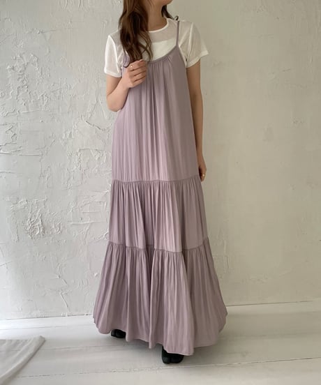 Tiered cami one-piece