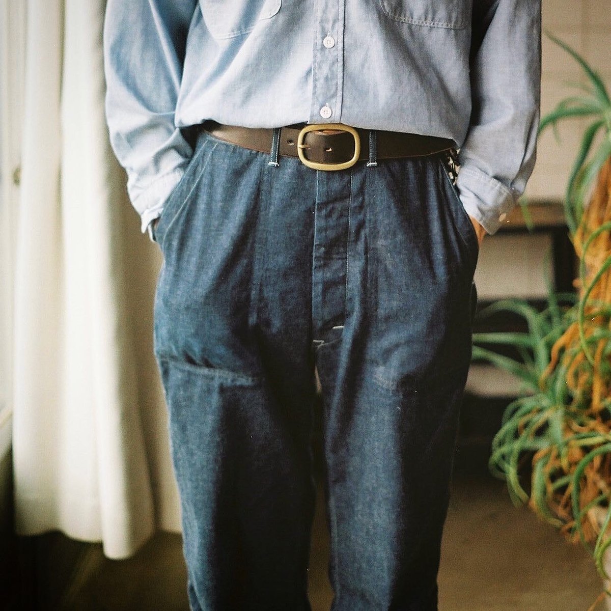 denim military trousers W21 | tatsunosuke