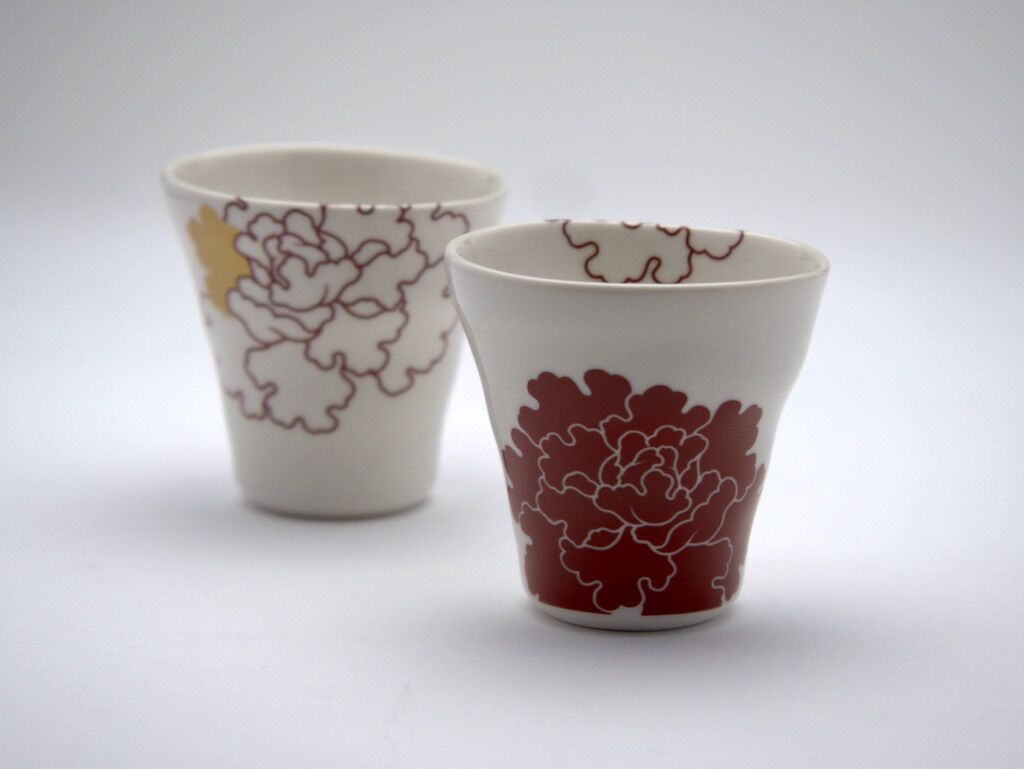 赤牡丹のフリーカップ F−1 | 祈りを宿す器 美命mikoto — Vessels of
