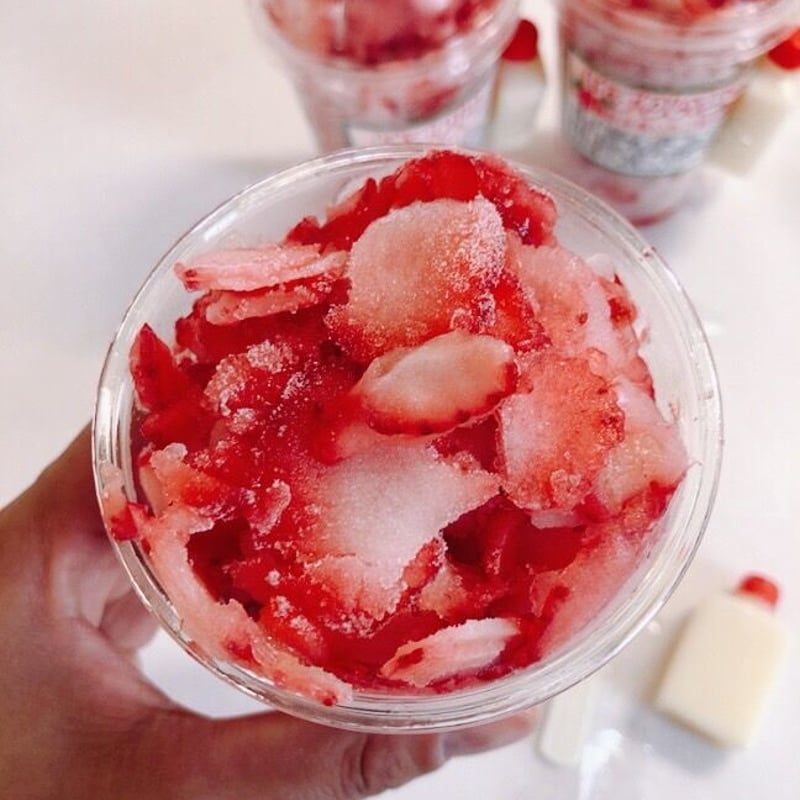冷凍けずりいちご🍓8カップセット！ | もぐはぐ農園
