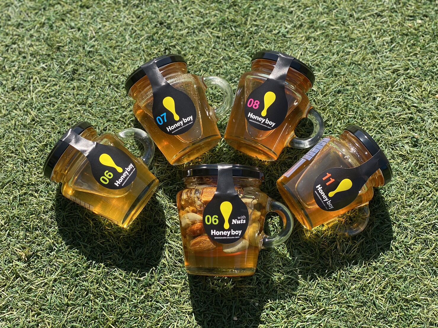 ハチミツボーイ 月花で選べる！国産天然生はちみつ【HoneyBoy】1瓶【06ナッツ入り】6月