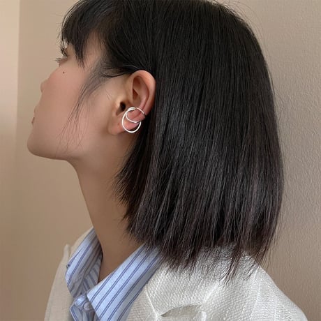 silver925 ear cuff009