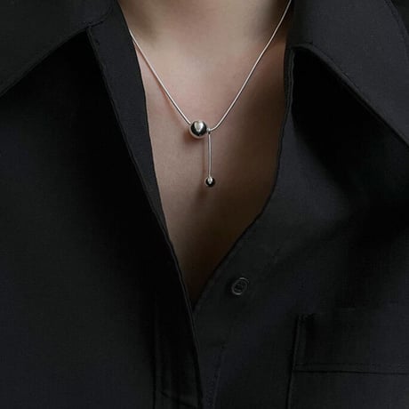 silver necklace