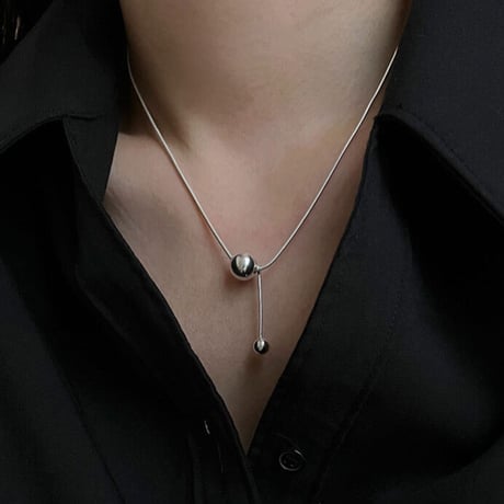 silver necklace
