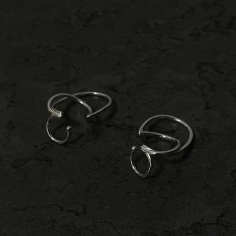 silver925 ear cuff009
