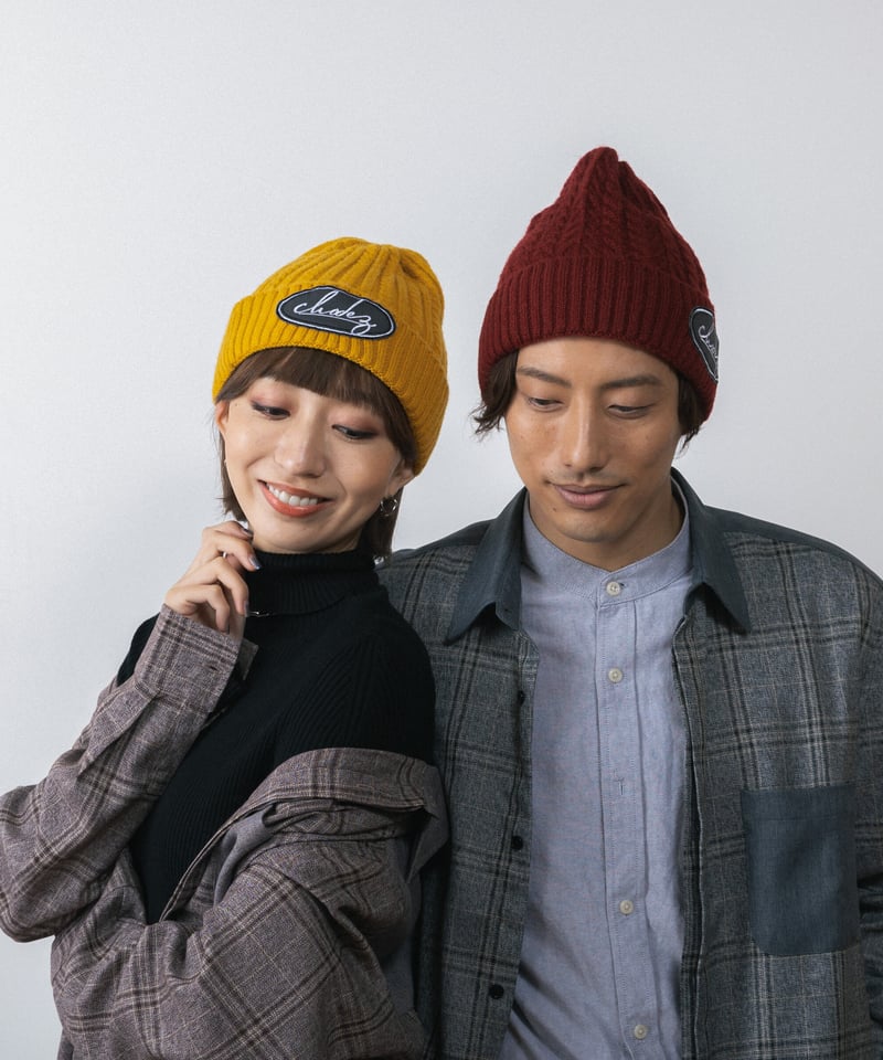 chodez Logo Cable Knit Cap(Bordeaux) | chodez chodez Logo Cable Knit Cap(Bordeaux) | chodez