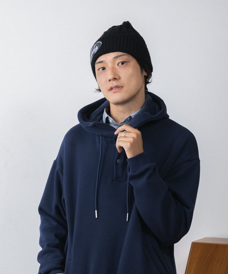 CORTEIZ ニット帽 chodez Logo Cable Knit Cap（Black） | chodez