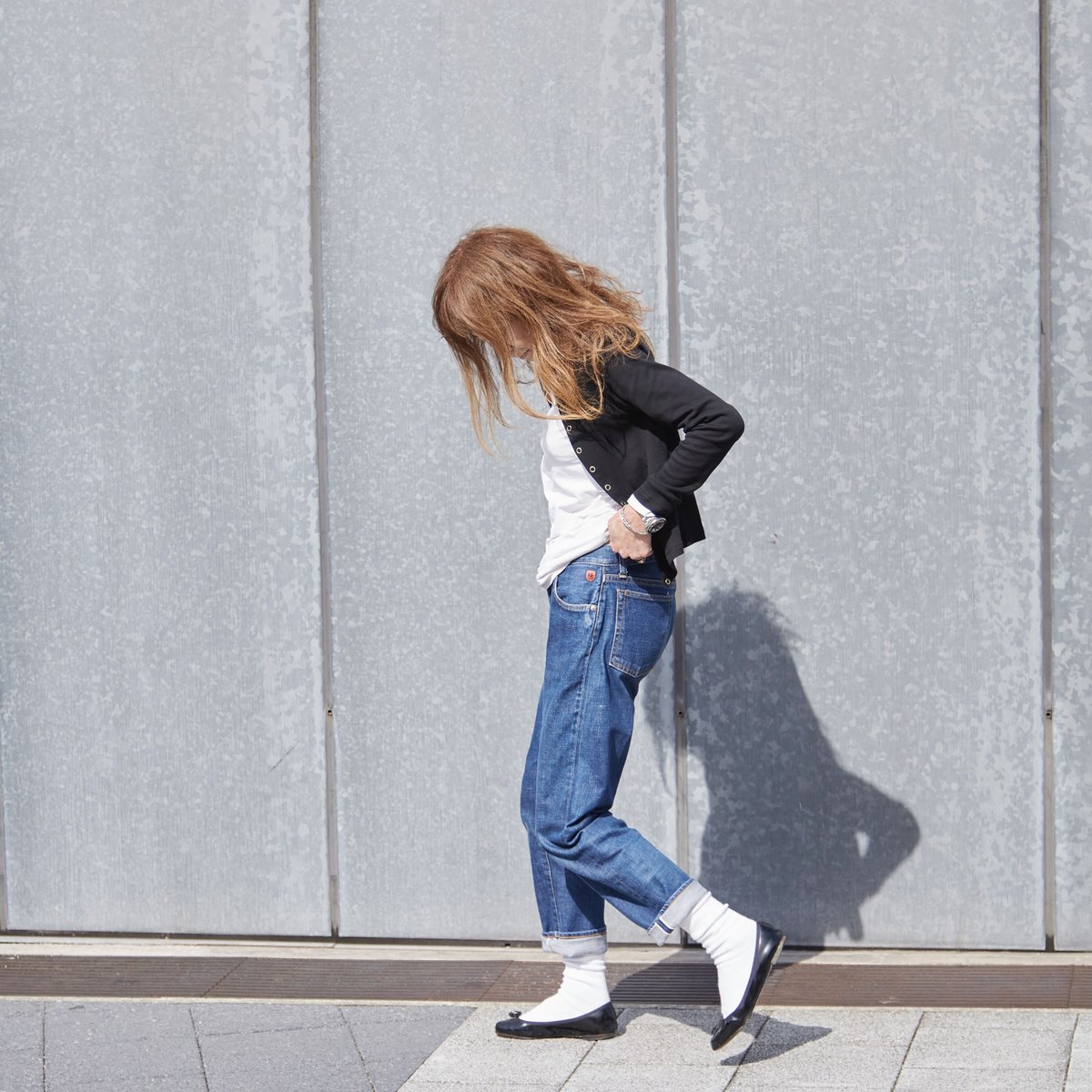 シュージーンズ Peggy Rigid リジッドテーパードデニムパンツ 34 Shu jeans Peggy Rigid | Shu jeans