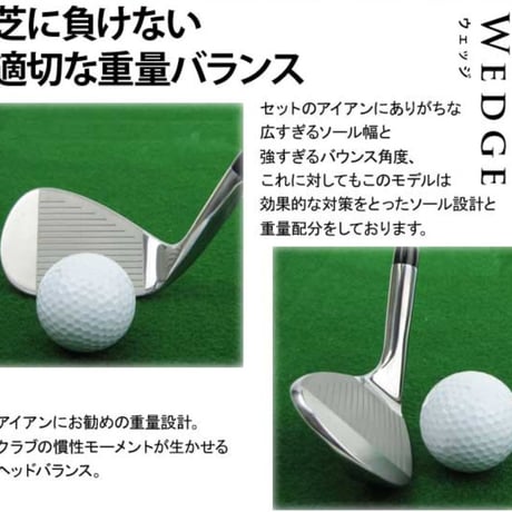 ゴルフ クラブ ウェッジ ステンレスヘッド クロムエージェント　スピンデザイナーカーボンシャフト　スチールシャフト メンズ　右用