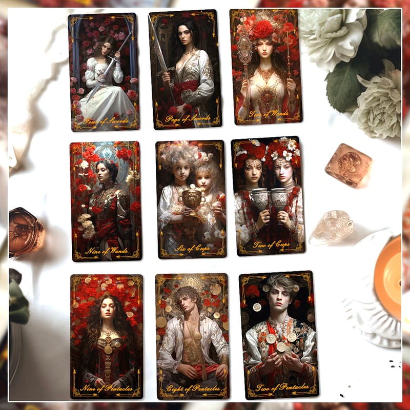 Red Rose Tarot Card【タロットカード】 | musemuse