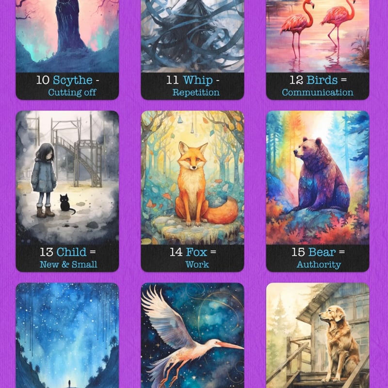 Sparkling Fireworks Lenormand【ルノルマンカード】 | musemuse