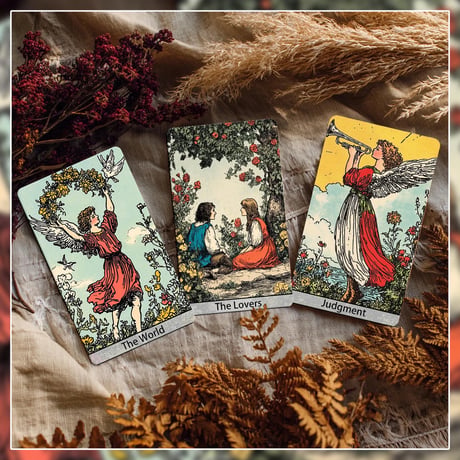 Line Reverie Tarot Deck【タロットカード】