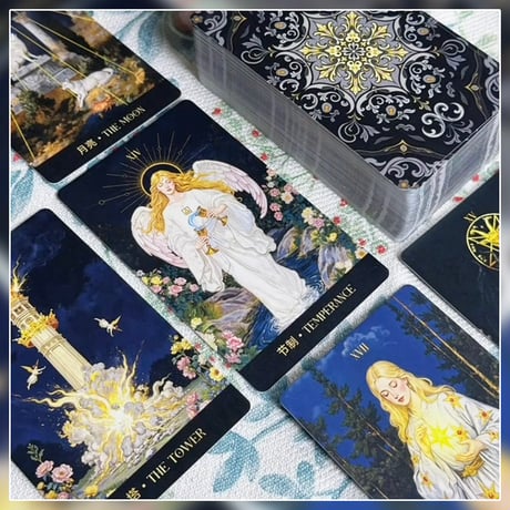 【ミニサイズ】Moonshadow Floral Vow Tarot【タロットカード】