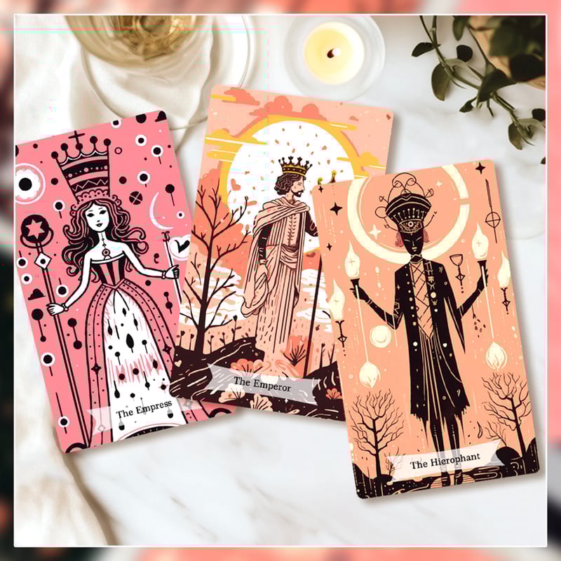 pink black tarot【タロットカード】 | musemuse