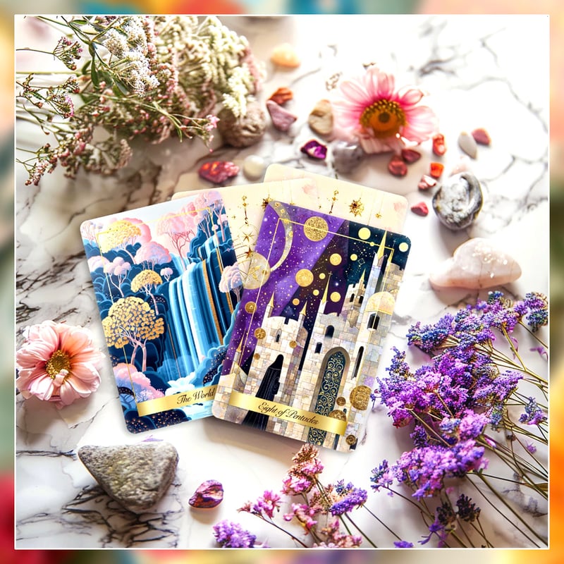 再入荷2点のみ✨淡い色彩基調の美麗イラスト✨ファンタジー世界のタロットカード 再入荷】エターナルオラクルカード（2021年7月発売）【インスタ