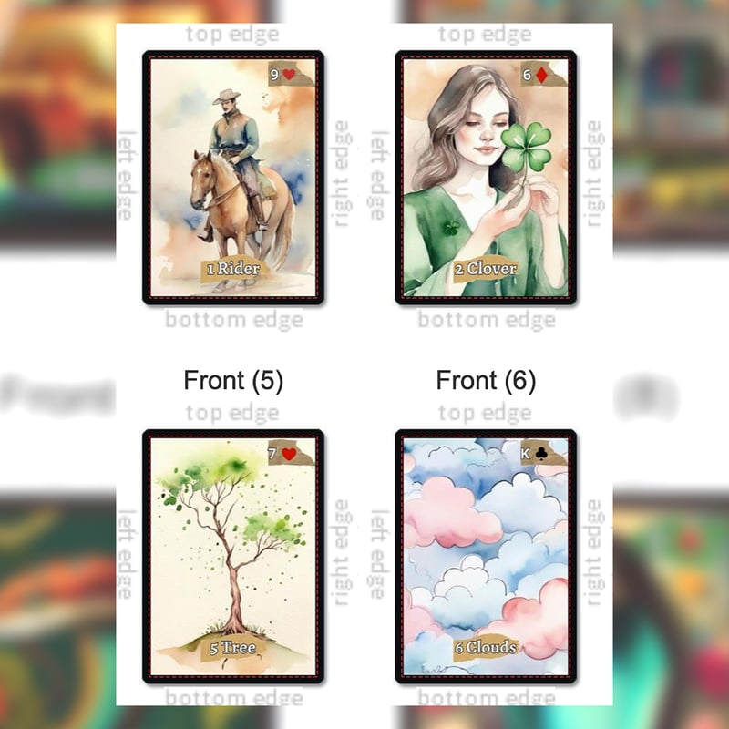 Water Colors Lenormand Deck【ルノルマンカード】 | musemuse