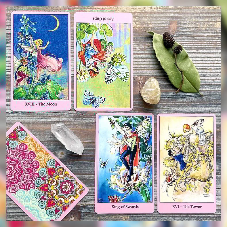 洋書 Fairy Land tarot deck Fairy Land Tarot Deck. Vintage
