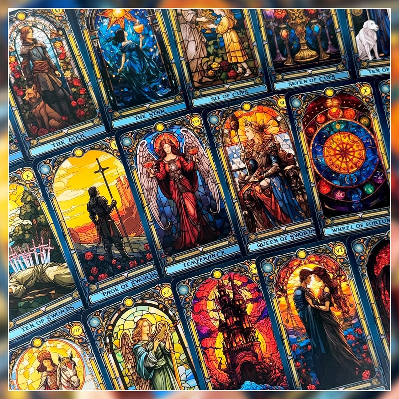 Stained Glass Tarot Cards【タロットカード】 | musemuse