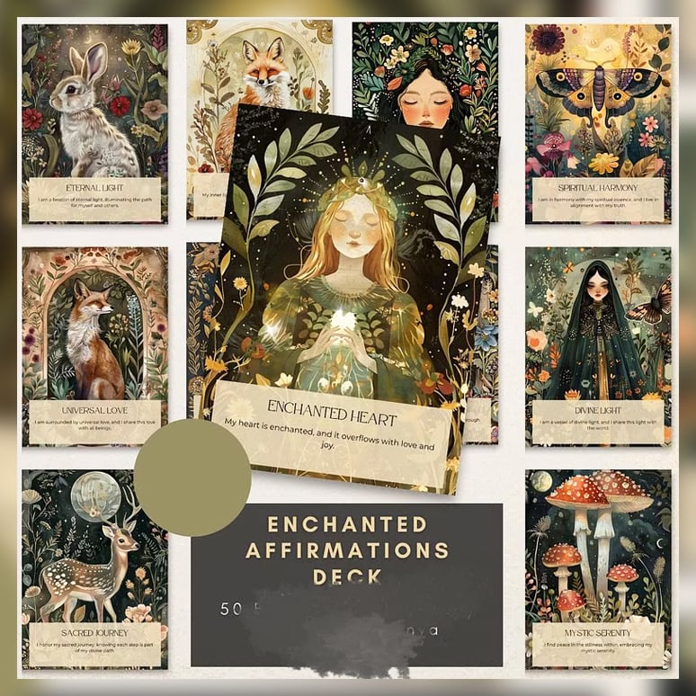 予約商品】Magical Self-Love Affirmation Cards【オラクルカ