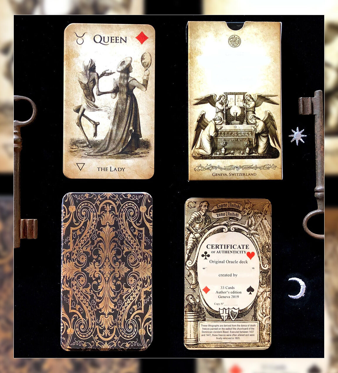 ✨250個のみ✨希少な海外インディーズ！死のダンスオラクルカード・タロットカード Dance of death oracle【オラクルカード】 | musemuse