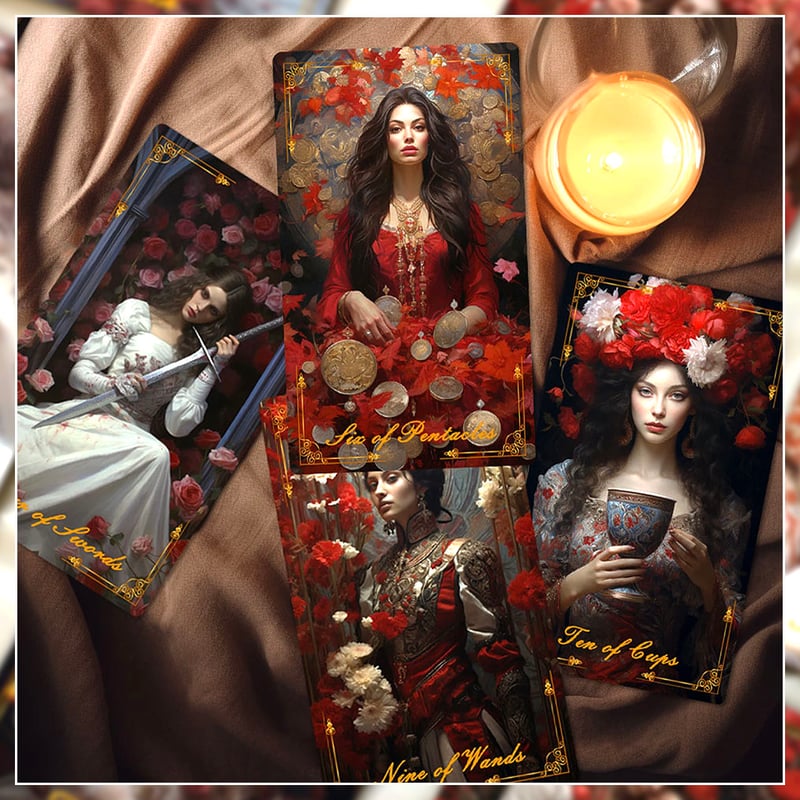 Red Rose Tarot Card【タロットカード】 | musemuse