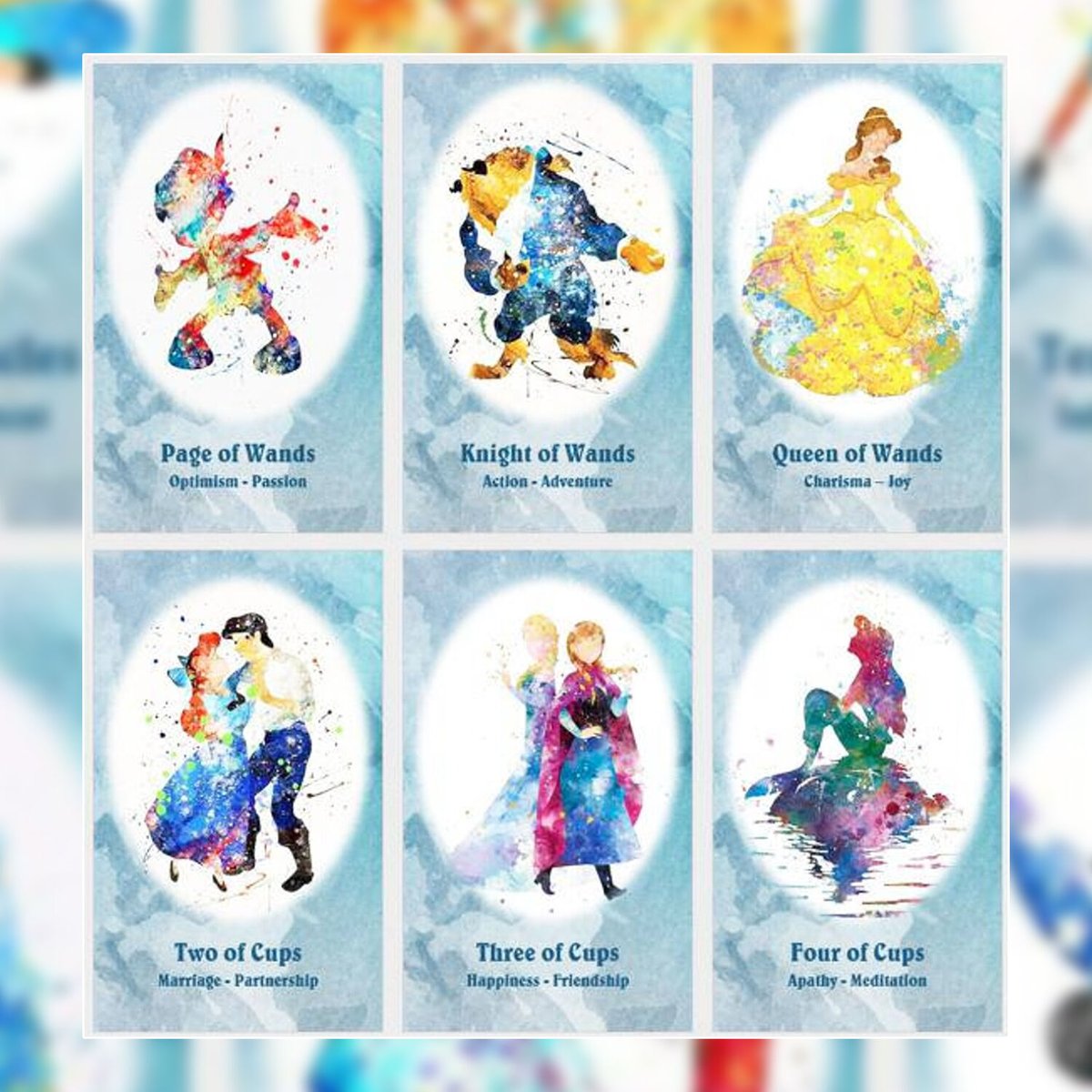 Walt Disney Tarot Junior タロットカード ULTRA RARE (1979) Disney “tarot Junior” by GRIMAUD Made in France