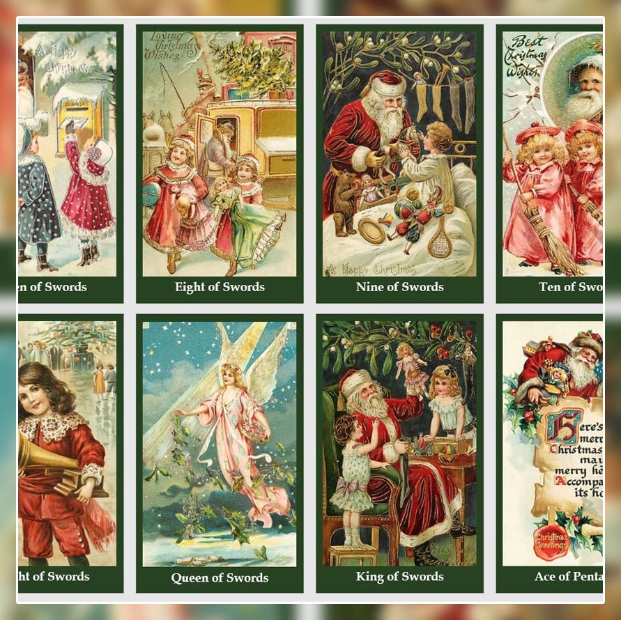 クリスマス☆タロットカード☆Starry Night Tarot 約1〜3日以内の発送お手続き】STARRY NIGHT CHRISTMAS EDITION