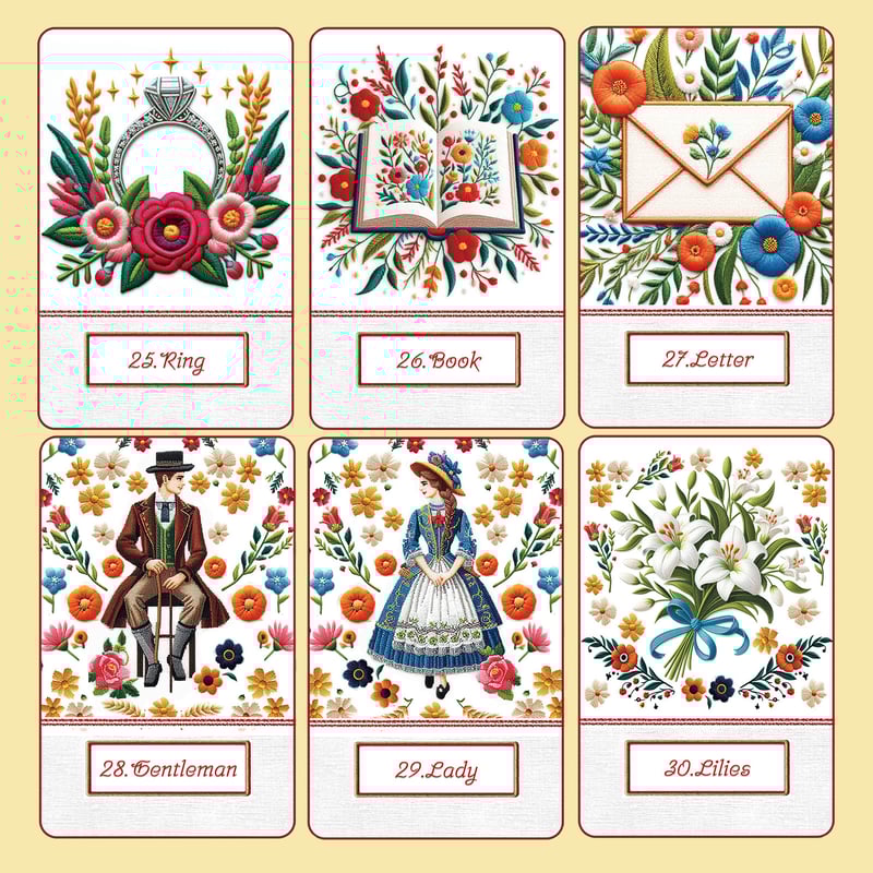 Embroidered Lenormand【ルノルマンカード】 | musemuse