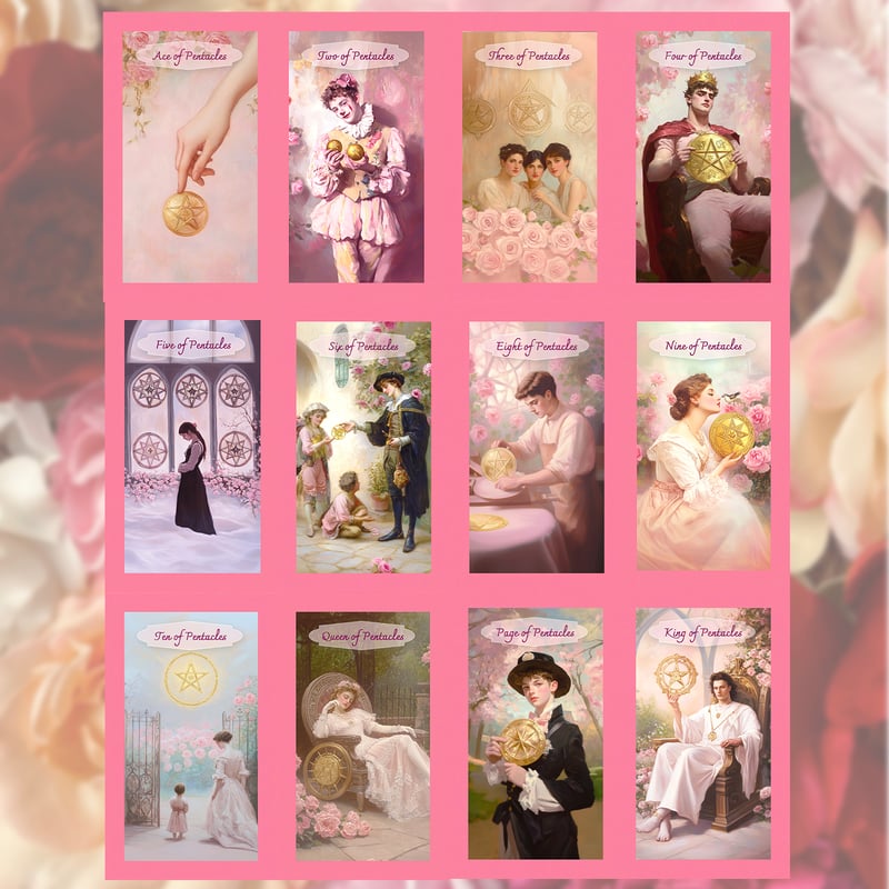 ★絵本画家のビンテージイラスト★Victorian ビクトリア朝タロットカード ☆絵本画家のビンテージイラスト☆Victorian ビクトリア朝