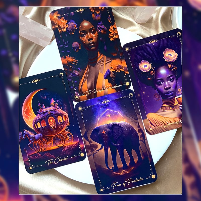 ✨トルコ直輸入✨神秘的な自然を描いたファンタジックなインディーズタロットカード Cosmic Garden Tarot Deck【タロットカード】 | musemuse
