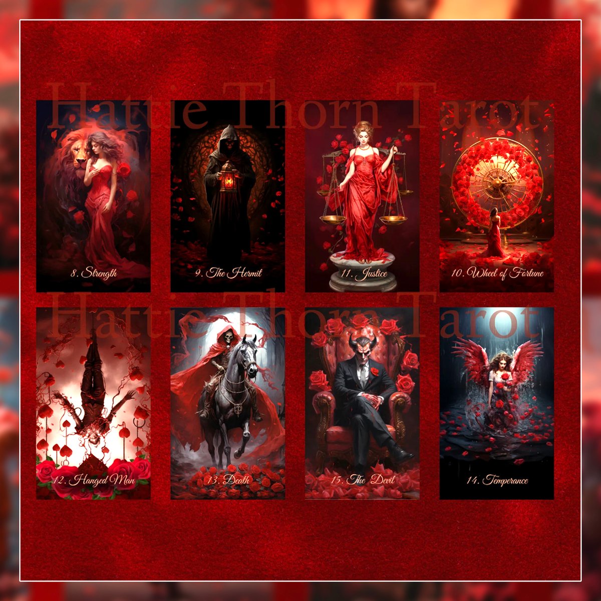 【正規品タロットカード】超美麗✨バラのデッキ✨レッドローズタロット Red Rose Tarot Card【タロットカード】 | musemuse