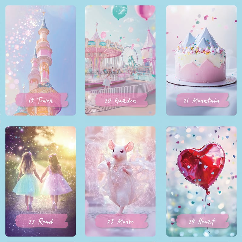 ✨香港からお取り寄せ✨女の子が見る夢のようなキラキラ可愛いルノルマンカード fit=scale-down,w=1200